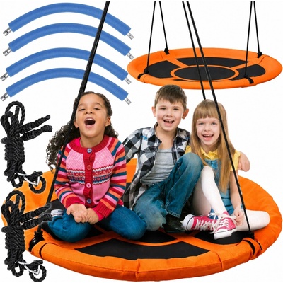 ReneW Force dětská zahradní houpačka čapí hnízdo 100 cm oranžová