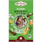 Shoti Maa Био чай In Liebe - зелен чай, канела и портокал - 16 пакетчета чай