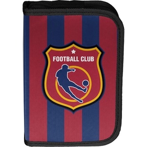 PASO Ученически несесер Paso Football Club Stripes - 1 цип и 2 крила (PP26FT-P001BW)