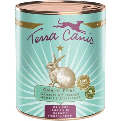 Terra Canis Без зърно Заек с тиквички, кайсии и мащерка 800 г