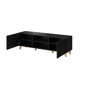 Cama meble Cama RTV шкаф PAFOS 150x42x52 Черен мат (PAFOS RTV150 CZ)