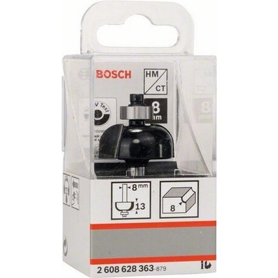 BOSCH Fréza na drážky, uhol 8mm, stopka 8mm