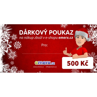 Dárkový poukaz EMERX v hodnotě 500 Kč