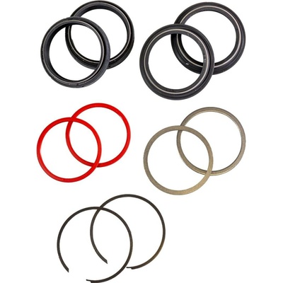 WP SUSPENSION kompletní servisní sada vidlice WP 48mm (olejová těsnění, prachovky, pojistky, podložky) SKF BLACK – Zbozi.Blesk.cz