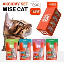 Wise Cat Set 2 pre mačky a mačiatka 48 x 100 g