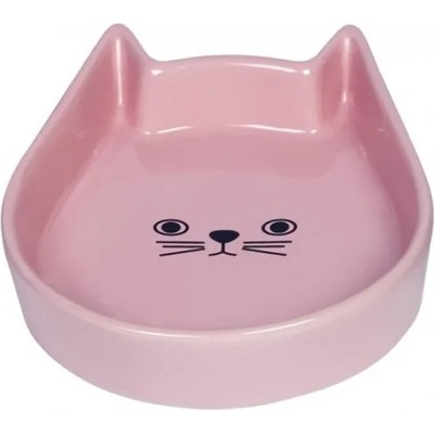 Nobby Съд за храна или вода керамична "Kitty Face" розова - 13 x 16 x 3 см NOBBY Германия 73762