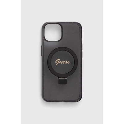 GUESS Кейс за телефон Guess iPhone 14 / 15 / 13 6.1" в черно (GUHMP14SHRSGSK)