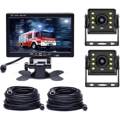 PODOFO Parkovací systém TRUCK A1510, 2x 8IR LED kamera s 7" LCD displejem na palubku | Zboží Auto