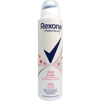 Rexona дезодорант дамски, Stay fresh, White flowers & Lyncee, 150мл
