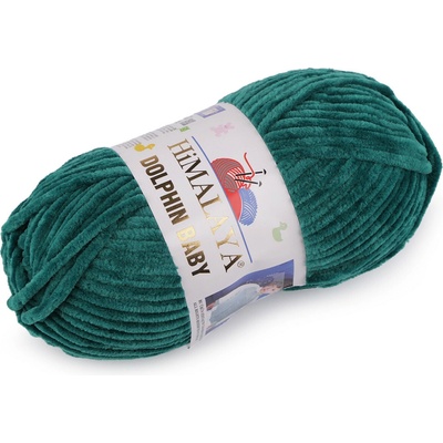 Pletací žinylková příze Dolphin Baby 100 g Varianta: 21 (80348) petrolejová, Balení: 1 ks 49488/120346/239969