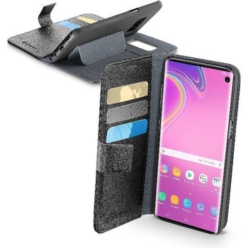 Cellularline Калъф за Samsung Galaxy S10e, Cellular Line Book Agenda, flip wallet, еко кожа, черен (IT5642)