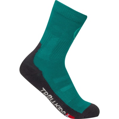 Trollkids Детски туристически чорапи Trollkids Kids Trekking Mid Cut Socks II 2-Pack Walking socks - Sea Green - размер 39-42 (EU) (201-3047-1011)