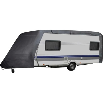 vidaXL Покривало за каравана, сиво, размер S (210093)