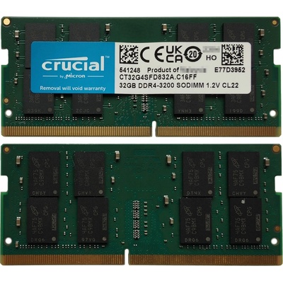 Crucial DDR4 32GB 3200MHz CL22 CT32G4SFD832A
