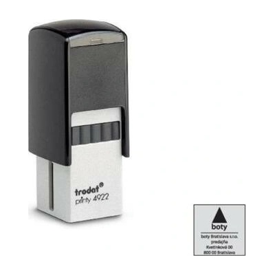 Trodat Printy 4922 20x20mm odtlačok červený TR492202