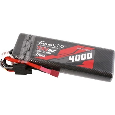 Gens ace G-Tech 4000mAh 2S1P 7,4V 60C HardCase 8 auto Lipo Batéria s T-zástrčkou