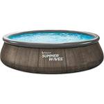 Polygroup Summer Waves, Quick Set РАТАН, Басейн с надувем борд и филтрираща помпа, 3.05х76 см (P1Q01030A0EU) (P1Q01030A0EU)