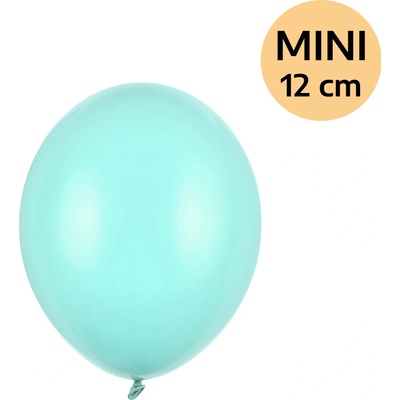 PartyDeco Balonek latex tyrkysový bledý pastelový 30 cm