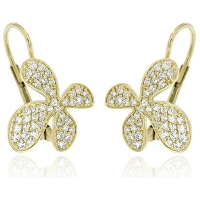 Zlatnictví U Kostela dámské patentové náušnice se zirkony 220