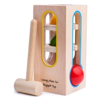 Bigjigs Toys - Играчка-кула с чукче и топчета (BB102)