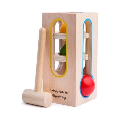 Bigjigs Toys - Играчка-кула с чукче и топчета (BB102)