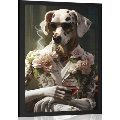 Plakát zvířecí gangster fena dalmatina - 40x60 no frame