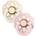 BIBS Залъгалки Bibs - Boheme, Ivory-Blossom, 0-6 м, 2 броя (230107)