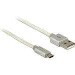 Delock USB 2.0 A - USB 2.0 micro B M / M кабел за данни 2m бял 83917 (83917)