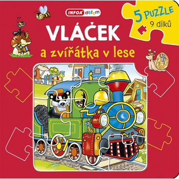 Vláček a zvířátka v lese