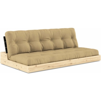 Karup Design Rozkladacia pohovka 196 cm Basev horčicovej farbe