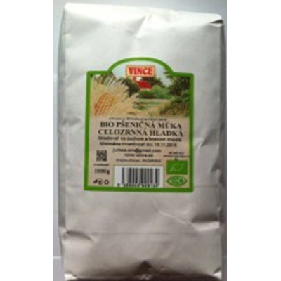 VINCE Bio pšeničná múka celozrnná hladká 1 kg