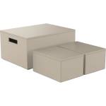 Decor Walther Кутии за съхранение Brownie пясъчен цвят 3 бр (0943047)