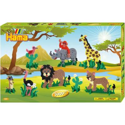 Hama Beads Hama Midi Beads Giant Gift Box Safari (3041)