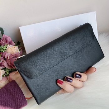 Image 1 of Портмоне 100% естествена кожа черен цвят модел ms-42