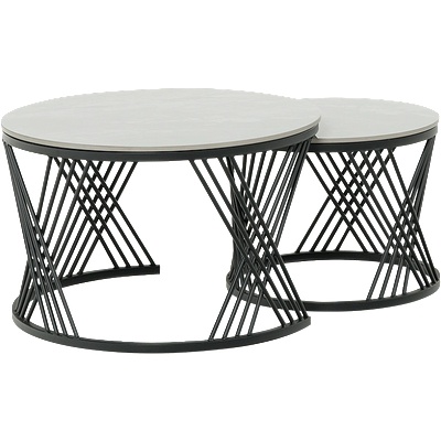 Carmen Комплект помощни холни масички fresno ДЕКО - сив