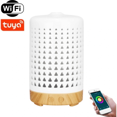 BOT Smart aroma difuzér SDC2 bílá / světle hnědé dřevo 100 ml