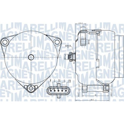 Alternátor MAGNETI MARELLI 063731997010