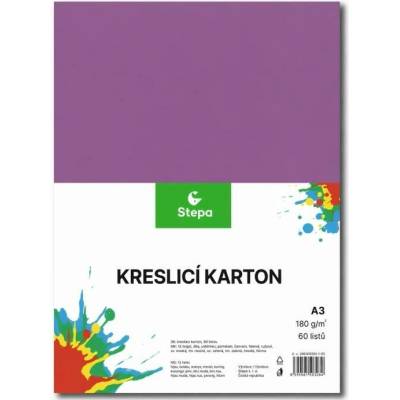 Barevný karton - A3 / 180 g / 60 listů / barevný mix
