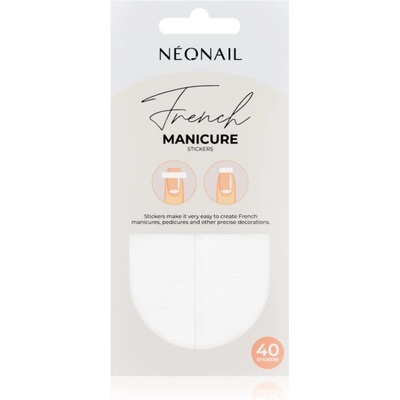 NeoNail French Manicure Stickers nálepky na nehty typ 02 40 ks