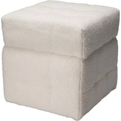 H S Collection Taburet 38 × 38 × 37 cm béžová