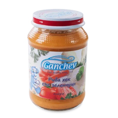 Ганчев пюре Риба хек със зеленчуци