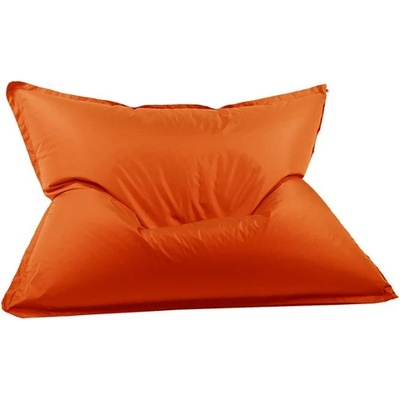 Pufrelax Пуф Голяма възглавница, 350л. , Magic Pillow - Teteron Neon Orange, Перящ се калъф, За открито, Пълнеж от Полистиролни перли (PUF-G-MP-TEX-NEOR)