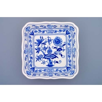 Český porcelán Dubí Cibulák misa šalátová štvorhranná talianska 26cm cibulák Dubí