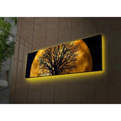 ASIR Obraz s led podsvícením MĚSÍC 30 cm plátno