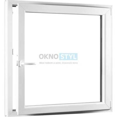 OKNOSTYL.cz jednokřídlé plastové okno otvíravo-sklopné pravé REHAU 11000 x 12000 mm Bílá