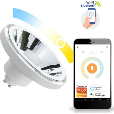 Wojnarowscy LED Stmievateľná žiarovka AR111 GU10/10W/230V 3000-6500K Wi-Fi Tuya biela 30° WJ0318
