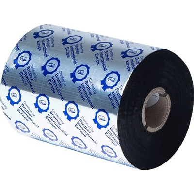 Brother Black ribbon standard wax 110mm x 600m sold in 6-pack (BWS1D600110)
