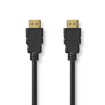 Nedis Кабел Ultra High Speed HDMI, конектор HDMI мъжко / HDMI мъжко, позлатен, 8K@60Hz, 48 Gbps, калайдисана мед, 3.00 m, кръгъл, 6.7 mm, черен (CVGL35000BK30)