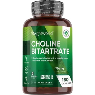 WeightWorld Choline Bitartrate 714 mg [180 капсули]