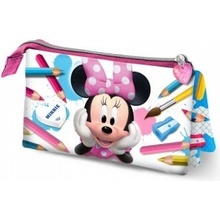 Karactermania Triple púzdro na zips MINNIE MOUSE Pencils